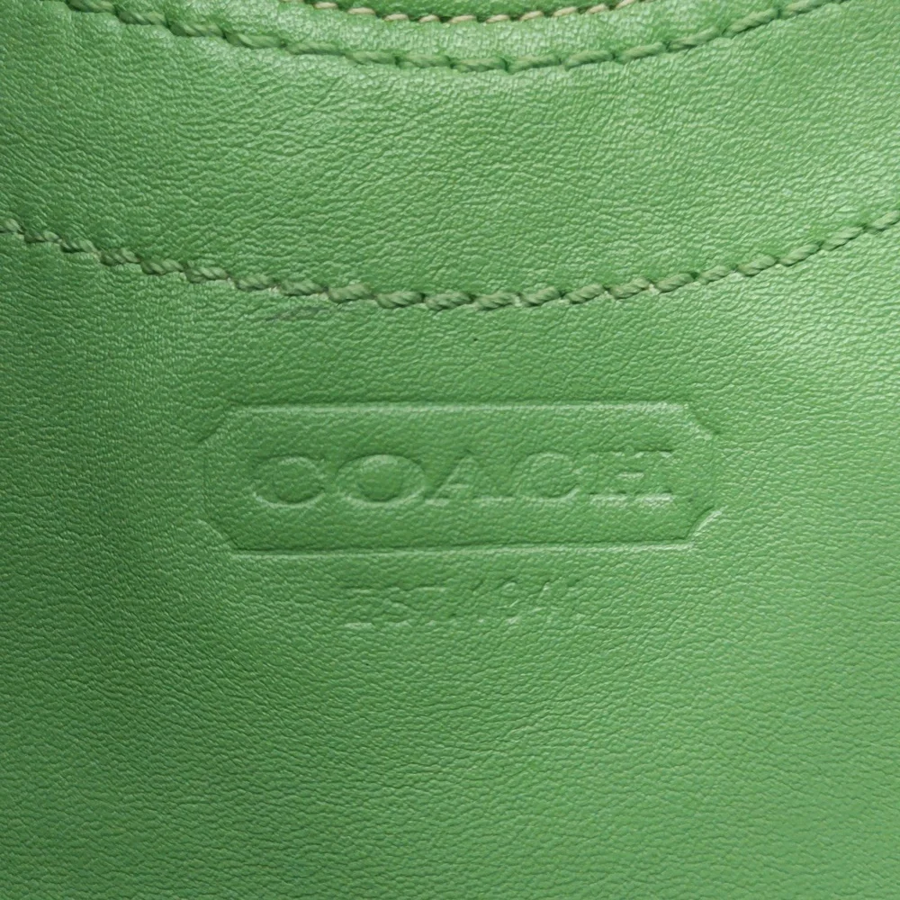 COACH Apple Green Legacy Bleecker Leather Tote Bag F14383 - Picture 14 of 16